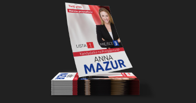 Stos ulotek wyborczych